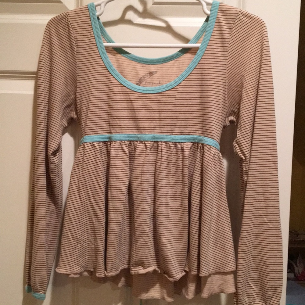 Striped free people too with tied back